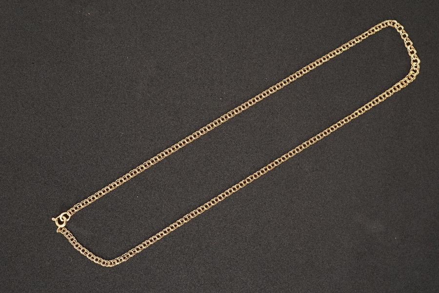 Guldhalsband bismarcklänk 4,8gram. A169