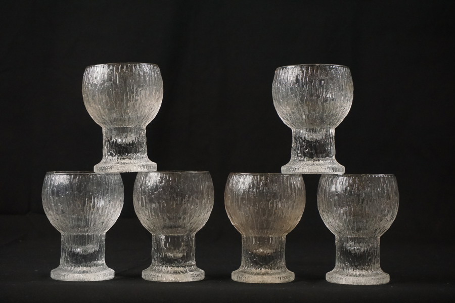 6st Timo Sarpaneva Iittala Kekkerit glas. G60
