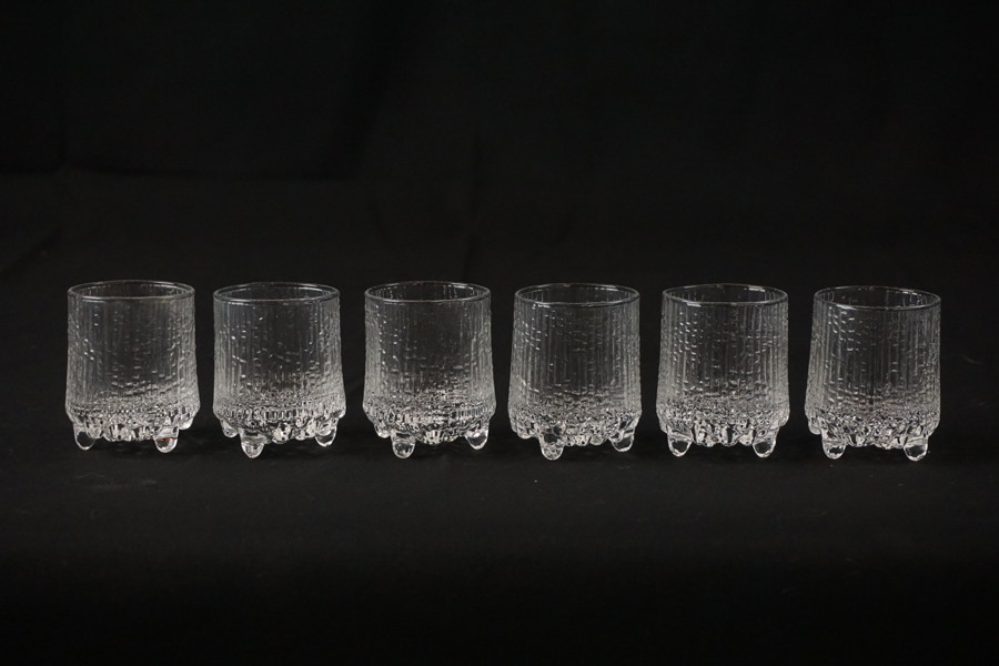 6st Tapio Wirkkala Iittala Ultima Thule snapsglas. G63