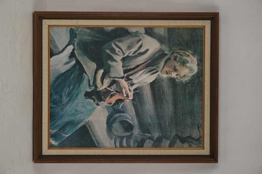 Anders Zorn tryck (Stickande kulla. Kål-Margit) 47x57cm. M35