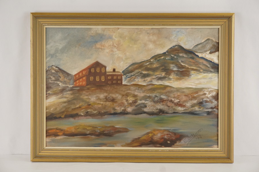 E. Östlund signerad (fjällandskap) 83x61cm. M15