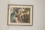 Anders Zorn tryck på duk Stickande Kulla Kål-Margit 54,5x66,5cm. M4/