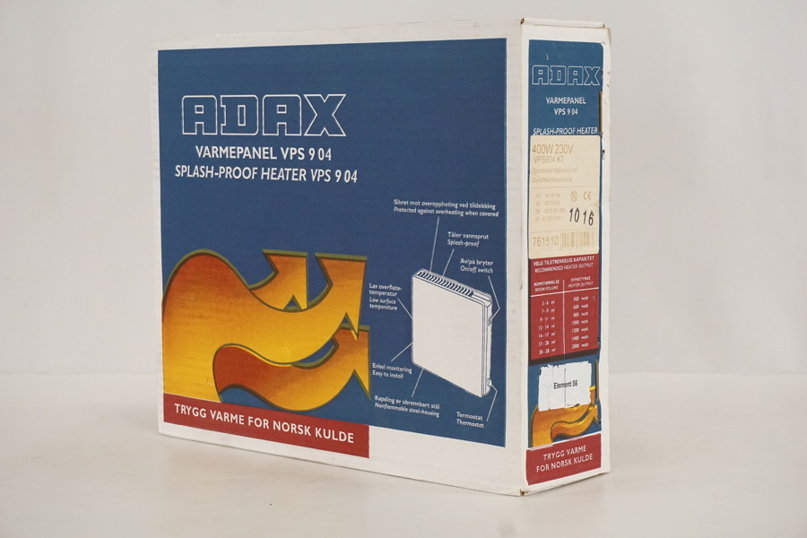 Adax VPS 9 04 värmepanel. D2