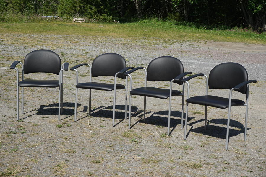 4st Konferensstolar svarta. B86