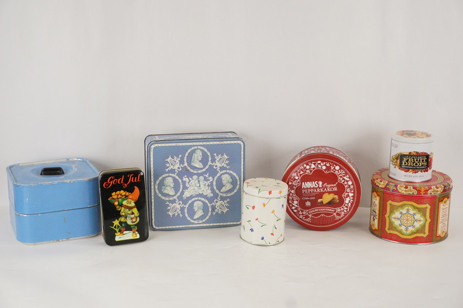 7st Plåtburkar Annas Pepparkakor m.m. BC92