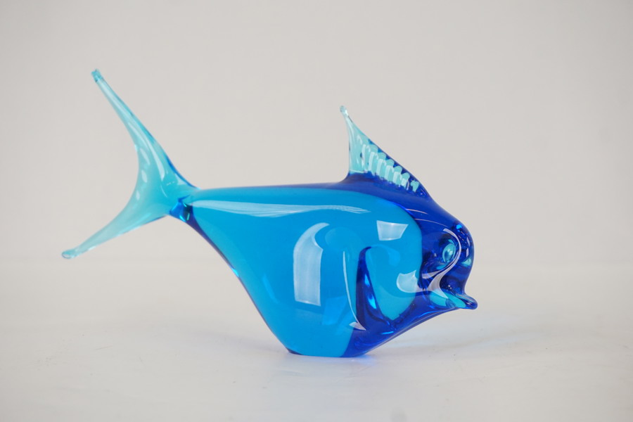 Glasfigurin fisk. G23