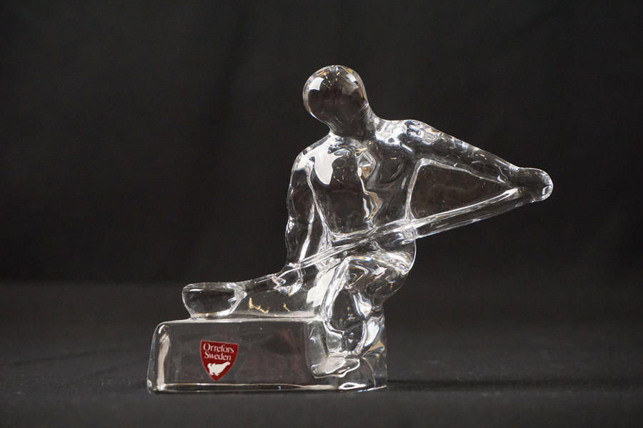 Olle Alberius Orrefors figurin glasblåsare. G39