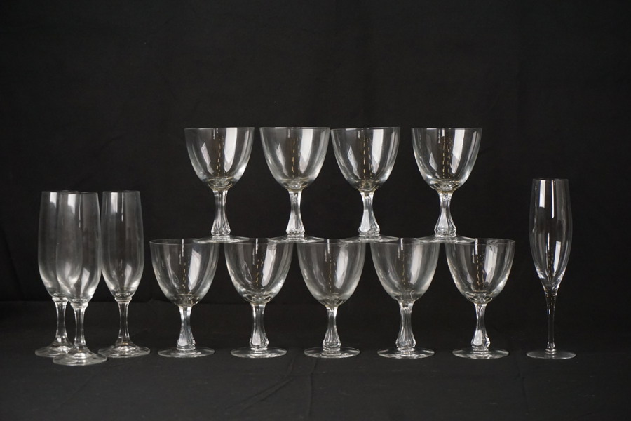 Champagneglas glas på fot m.m. G59