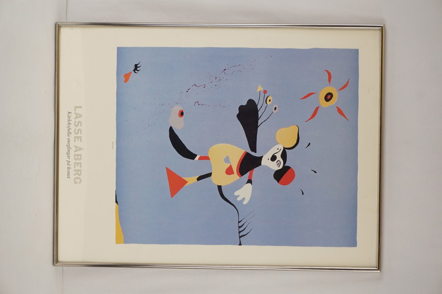 Lasse Åberg plansch "Miro Mouse" 61x81cm. M43
