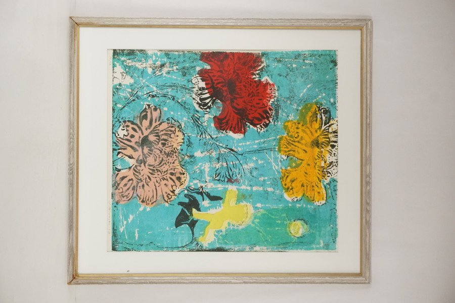 Jan Naliwajko signerad färglitografi (Kom Lilla Nyckelpiga) 83x94cm. M47