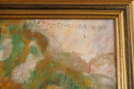 F.E Dziechciarczyk signerad målning på duk (landskap) 86x60cm. M50