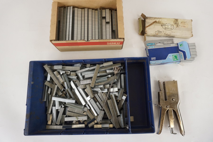 Häfttång med gäfklammer Rapid Senco m.m. D7
