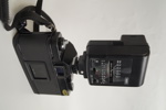 Retro kamera Chinon CM-4S med blixt Nissin 24ASO Auto-SO. A7