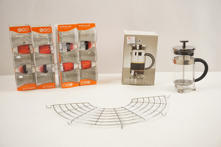 12st Kafé koppar och 1st Press byggare 350ML mm. A38