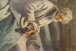 Anders Zorn tryck på duk Stickande Kulla Kål-Margit 54,5x66,5cm. M4/