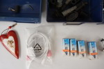 Sortimentlådor med spik Osram H1 lampor m.m. BC200/