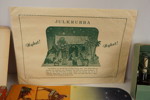 Gamla marmeladburkar, elektriska ljus från Osram & julaffischer mm. BC278