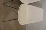 4st Stolar i Eames-stil DSX med kromade metallben. B13