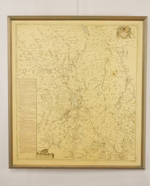 Tryck karta Jämtland 1685 74x82. M1