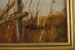 Tavla, målning A.Roberts 66x51. M3