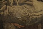 Tavla/tryck på duk, Johan Fredrik Höckert 58x68. M5