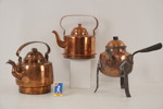 Allmoge 3st Kaffe kannor i koppar. BC44