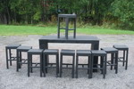 Utomhus Pall 10st + bord. B45