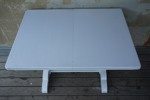 Utdragbart bord vitmålad B70