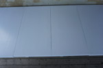Utdragbart bord vitmålad B70