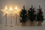 Julbordlampor & små julgranar. BC93
