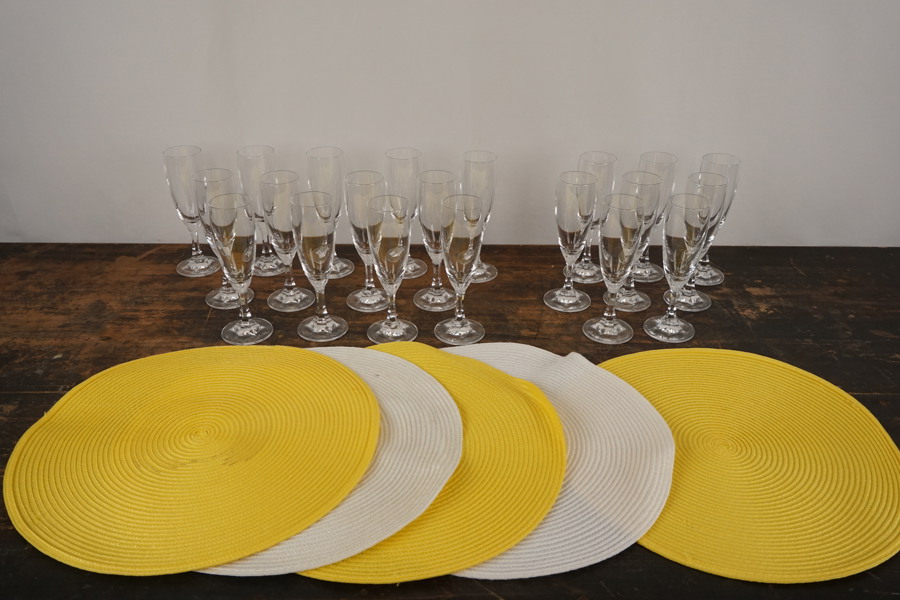 13st + 8st Champagneglas Zwesel Glas mm. B100