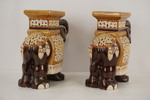 2st Elefant Piedestaler I keramik. G12