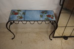 Spegel med konsolbord i smide. B134