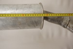Mittenljuddämpare/avgasrör. B136
