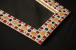 Spegel med mosaikram. A12