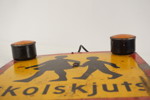 Skolskylt/Skolskjusskylt med blinklyktor. B186