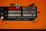 Vintage Husqvarna, spishäll Orange BC211