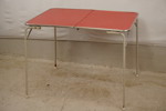 Hopfällbart campingbord röd B227
