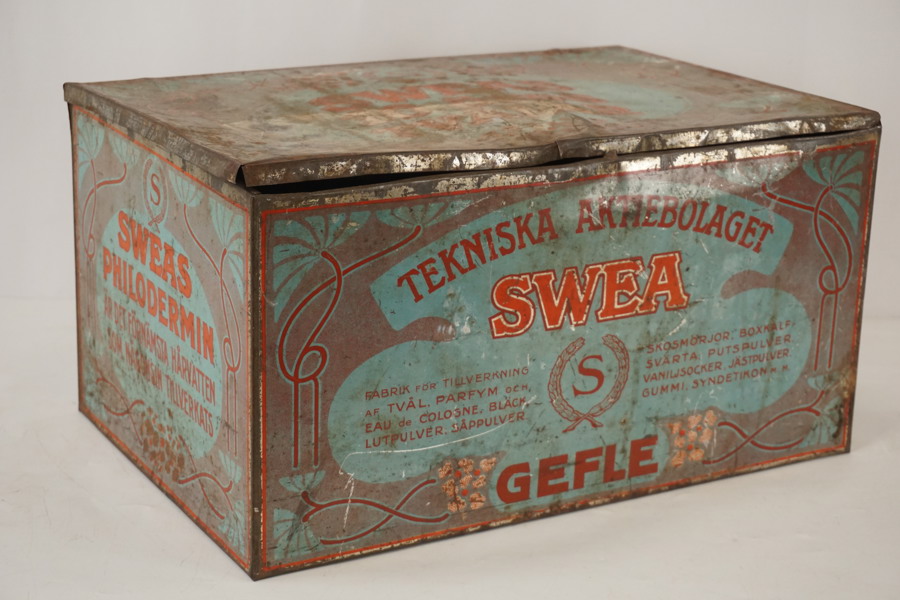 Swea Gefle Metallåda /plåtburk. D13