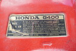 Honda G400 Motordriven Högtryckstvätt. B293