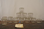 12st Konserveringsburk med lock i glas. BC298