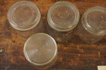 12st Konserveringsburk med lock i glas. BC298