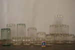 15st Konserveringsburk med lock i glas. BC299