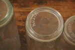 15st Konserveringsburk med lock i glas. BC299