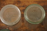 15st Konserveringsburk med lock i glas. BC299