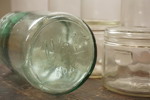 15st Konserveringsburk med lock i glas. BC299