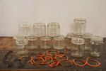 13st Konserveringsburk med lock i glas. BC300