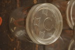 13st Konserveringsburk med lock i glas. BC300