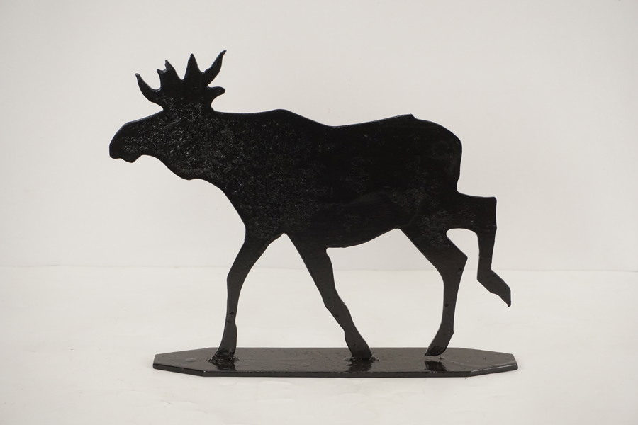 Skulptur Älg i metal. C34