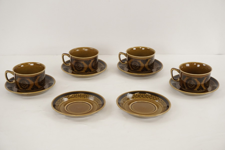 4st Sera Stavangerflint Norway Kaffekopp med fat. A80 